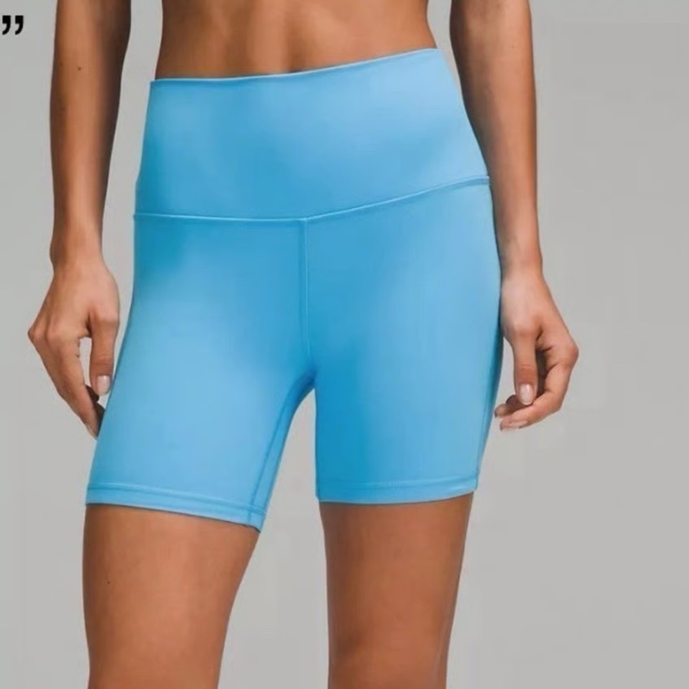 Lululemon Athletica Sky Blue Bike Shorts